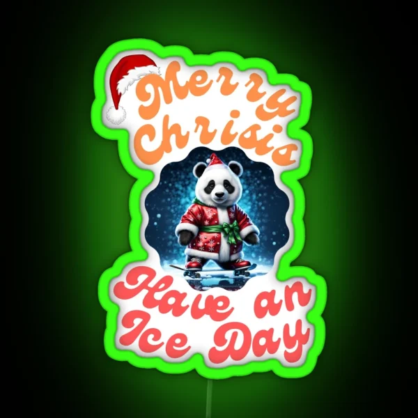 Merry Crisis RGB Neon Sign