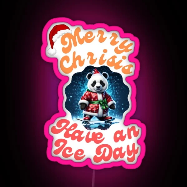 Merry Crisis RGB Neon Sign