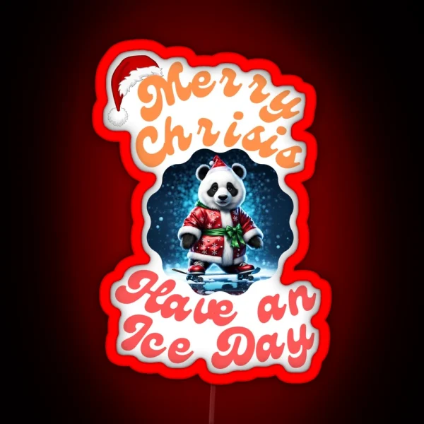 Merry Crisis RGB Neon Sign