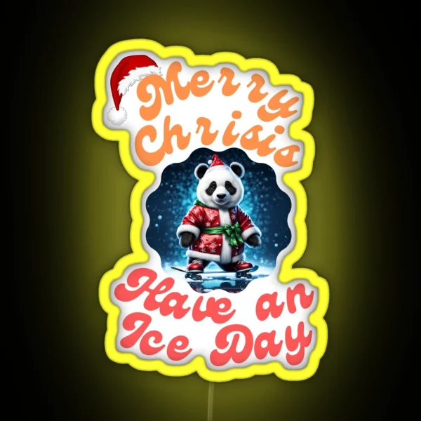 Merry Crisis RGB Neon Sign
