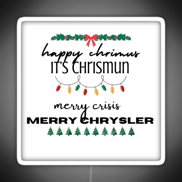 Merry Crisis RGB Neon Sign