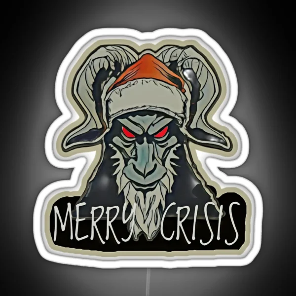 Merry Crisis RGB Neon Sign