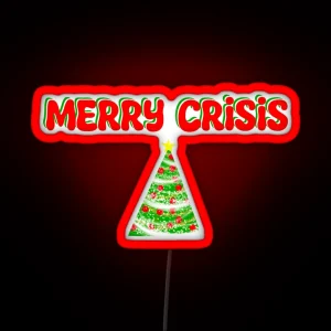 Merry Crisis RGB Neon Sign