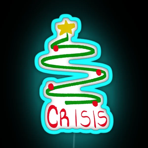 Merry Crisis RGB Neon Sign