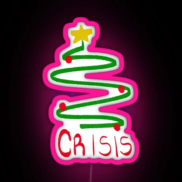 Merry Crisis RGB Neon Sign