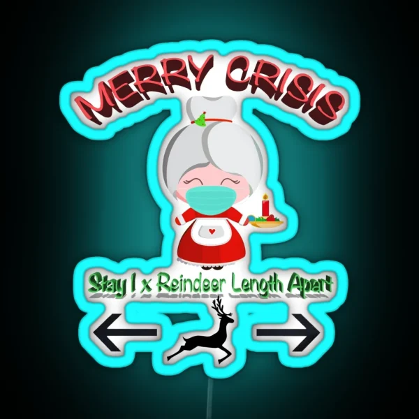 Merry Crisis Rs Clause RGB Neon Sign