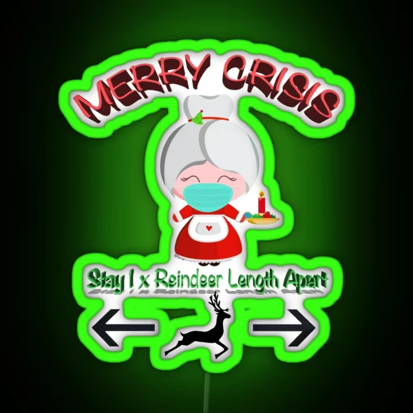 Merry Crisis Rs Clause RGB Neon Sign