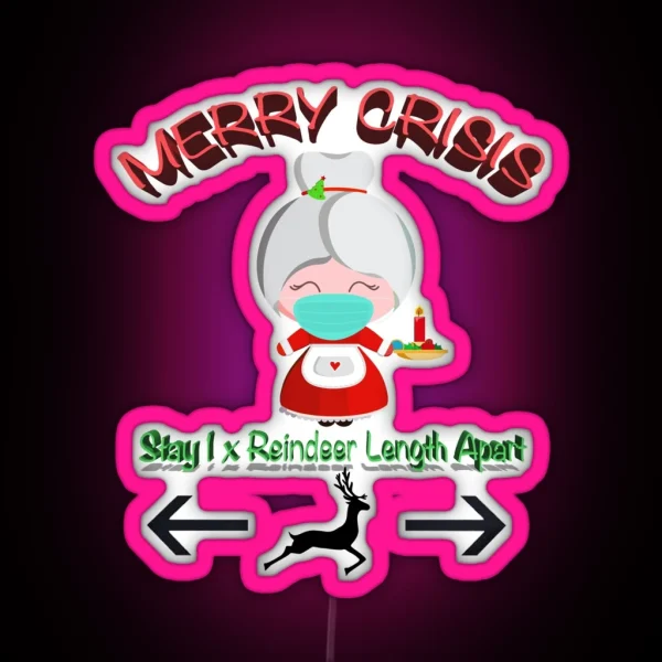 Merry Crisis Rs Clause RGB Neon Sign
