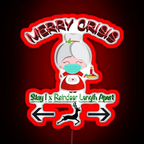 Merry Crisis Rs Clause RGB Neon Sign