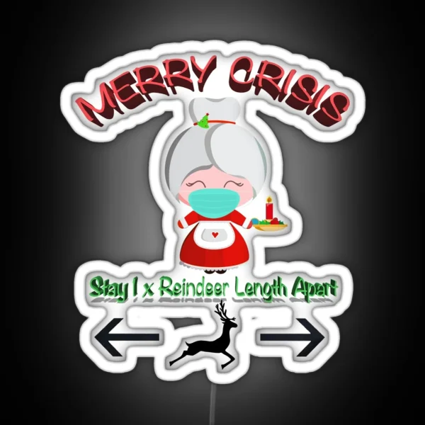 Merry Crisis Rs Clause RGB Neon Sign