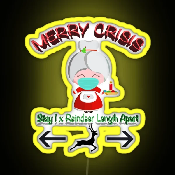 Merry Crisis Rs Clause RGB Neon Sign