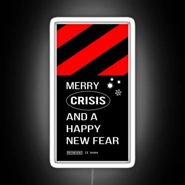 Merry Crisis Virus RGB Neon Sign