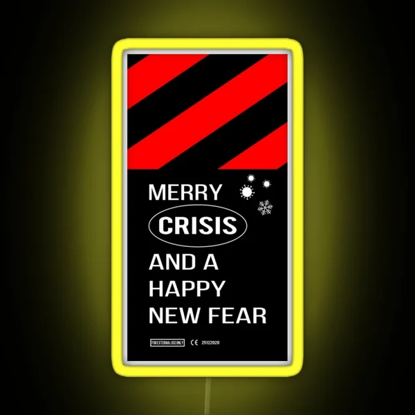 Merry Crisis Virus RGB Neon Sign