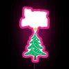 RGB LED Sign with White Merry Christmas Text Illumination