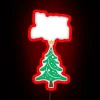 Merry Crisis illuminated wall decor with bright RGB neon accents.