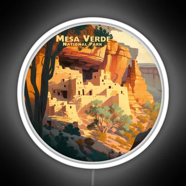 Mesa Verde National Park RGB Neon Sign