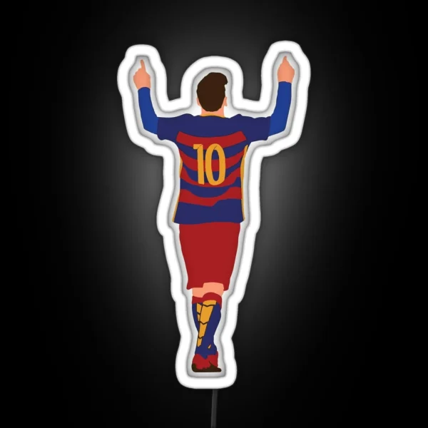 Messi Celebration RGB Neon Sign