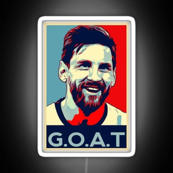 Messi Goat RGB Neon Sign