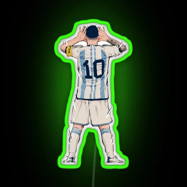 Messi Vs Netherlands World Cup Qatar 2022 RGB Neon Sign