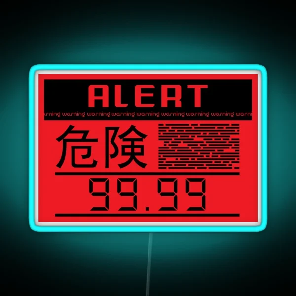 Metal Gear Solid Alert Phase RGB Neon Sign