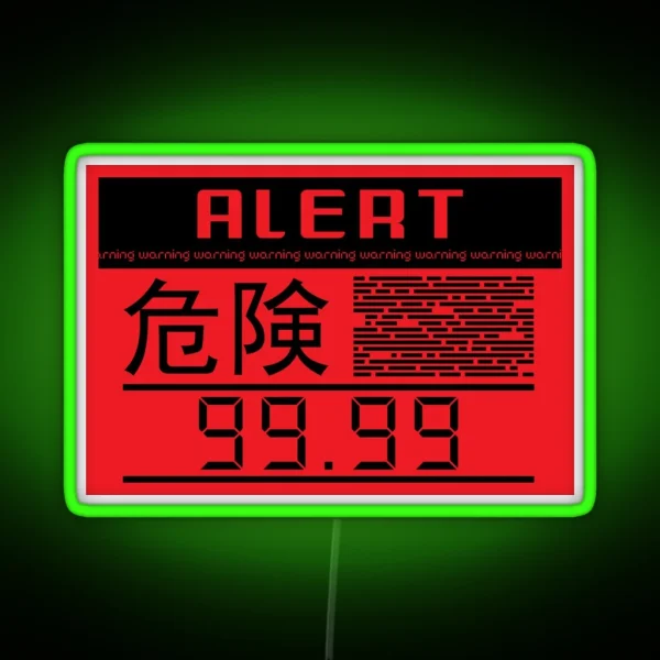 Metal Gear Solid Alert Phase RGB Neon Sign