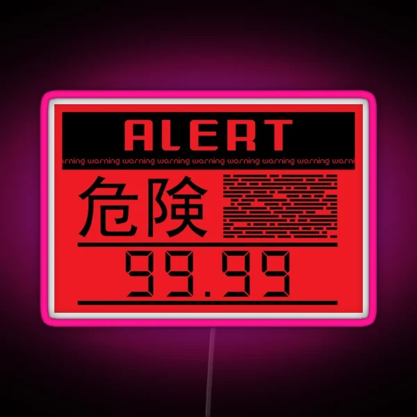 Metal Gear Solid Alert Phase RGB Neon Sign