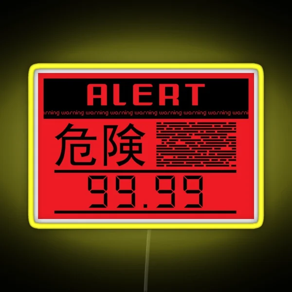 Metal Gear Solid Alert Phase RGB Neon Sign