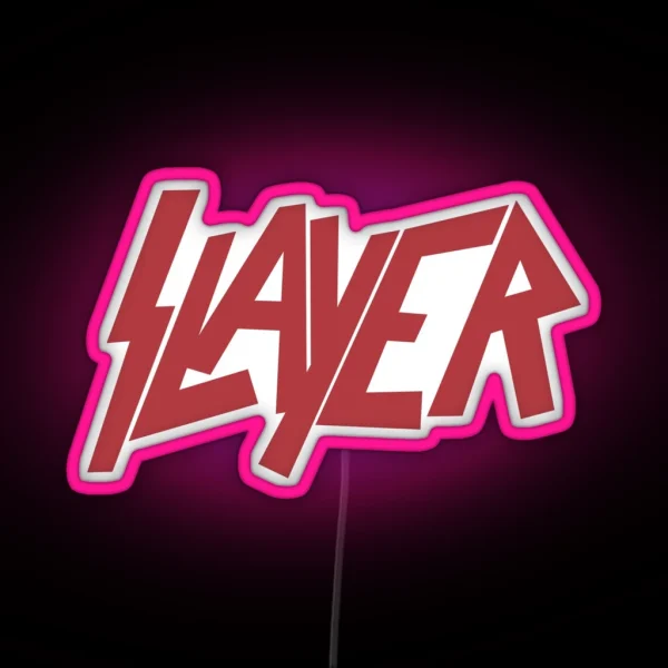 Metal666 Slayer 1980s Metal Band Slayer Trash Metal Tom RGB Neon Sign
