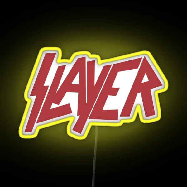 Metal666 Slayer 1980s Metal Band Slayer Trash Metal Tom RGB Neon Sign