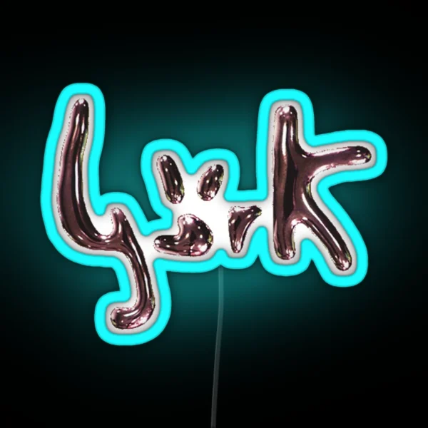 METALLIC BJORK LOGO RGB Neon Sign