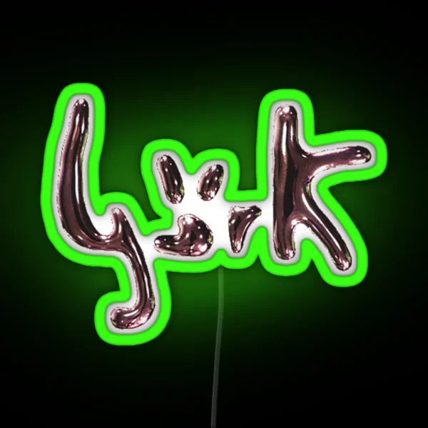 METALLIC BJORK LOGO RGB Neon Sign