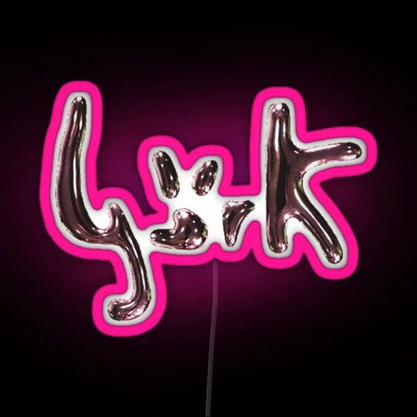 METALLIC BJORK LOGO RGB Neon Sign