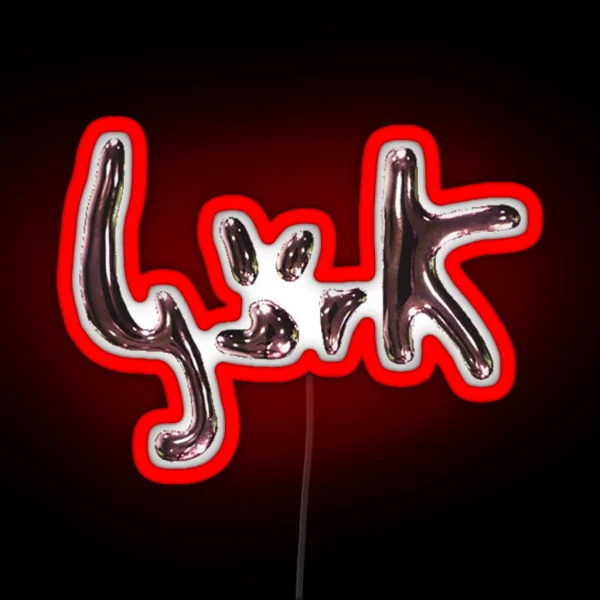 METALLIC BJORK LOGO RGB Neon Sign