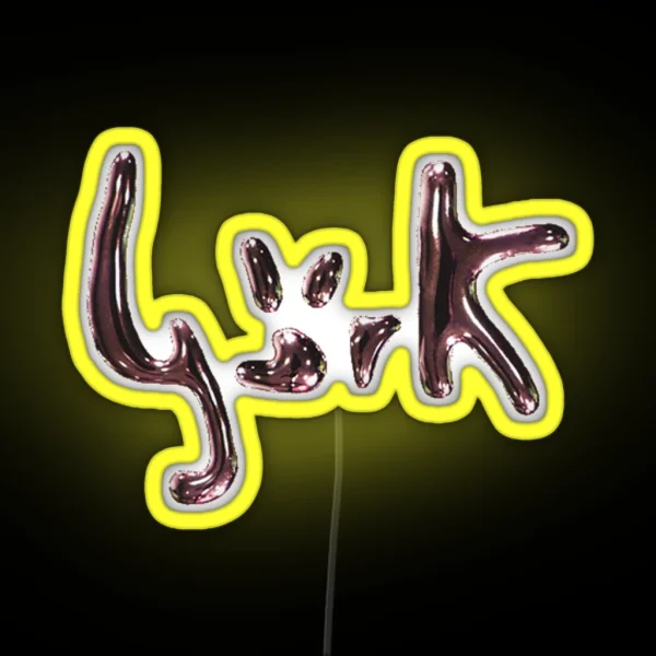 METALLIC BJORK LOGO RGB Neon Sign