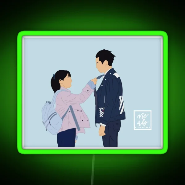 Meteor Garden Neck Tie RGB Neon Sign