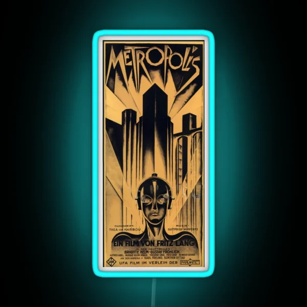 Metropolis Fritz Lang Movie RGB Neon Sign