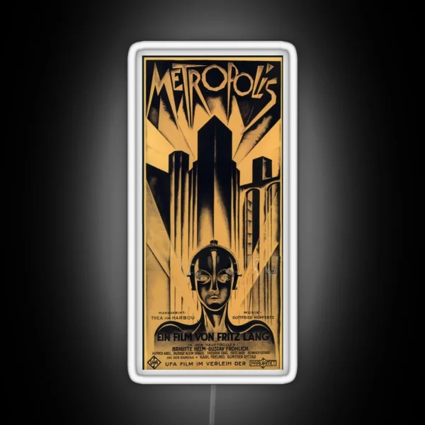 Metropolis Fritz Lang Movie RGB Neon Sign