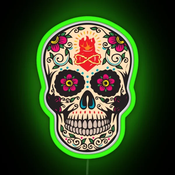 Mexican Scull RGB Neon Sign