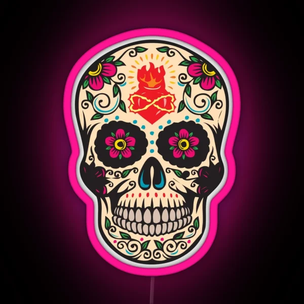 Mexican Scull RGB Neon Sign