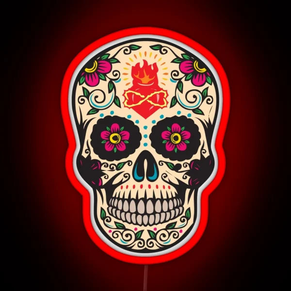 Mexican Scull RGB Neon Sign