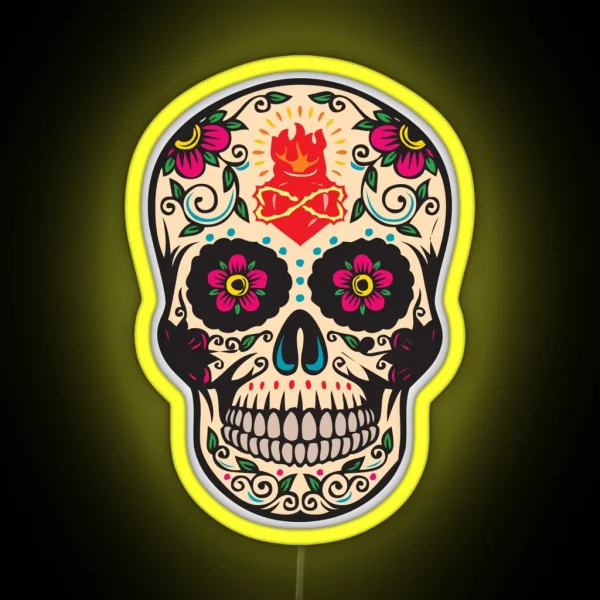 Mexican Scull RGB Neon Sign