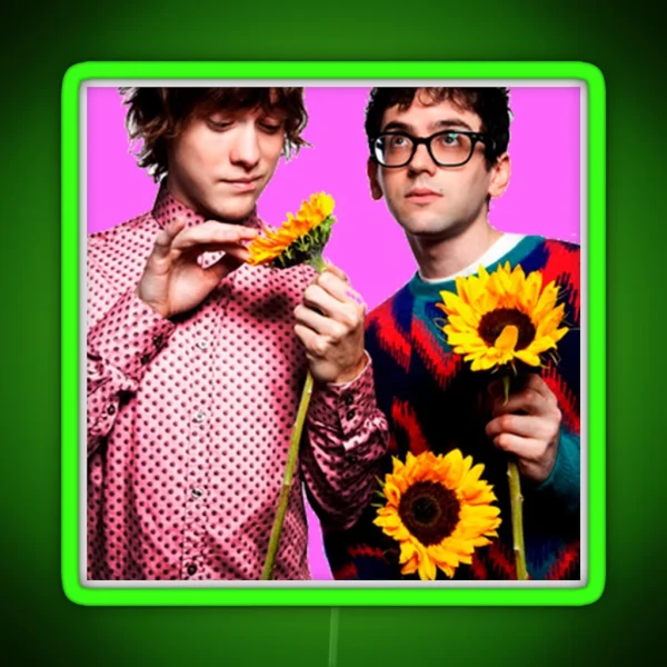 MGMT Picking At Flowers RGB Neon Sign