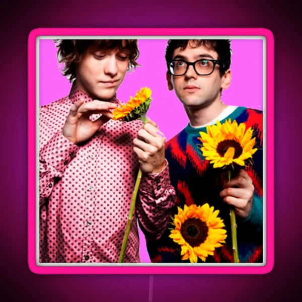 MGMT Picking At Flowers RGB Neon Sign