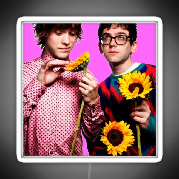 MGMT Picking At Flowers RGB Neon Sign