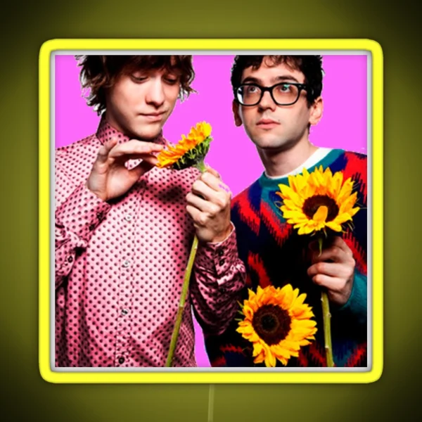 MGMT Picking At Flowers RGB Neon Sign