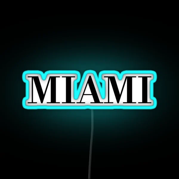 Miami RGB Neon Sign