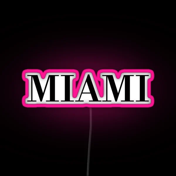 Miami RGB Neon Sign