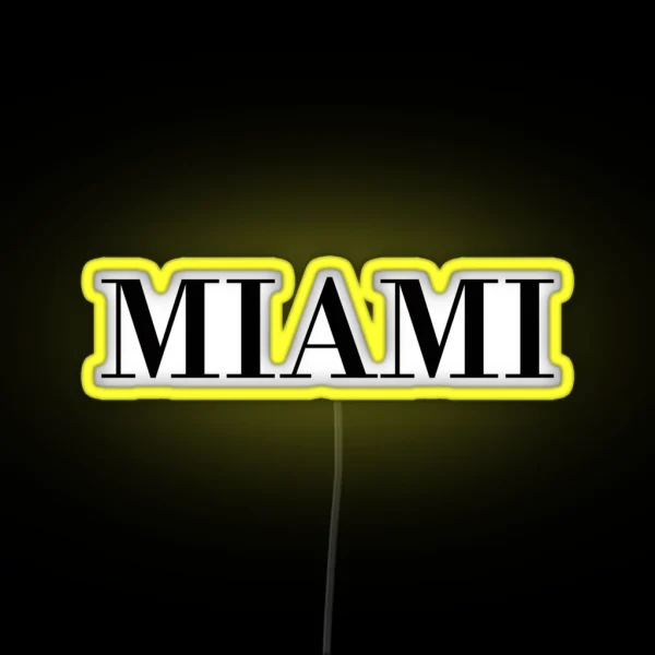 Miami RGB Neon Sign