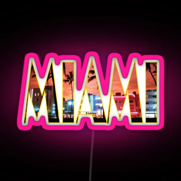 Miami RGB Neon Sign