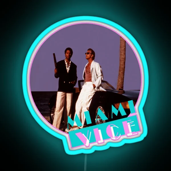 Miami Vice Retro RGB Neon Sign